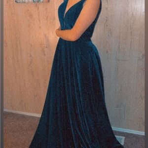 Chic Teal Maxi Dress